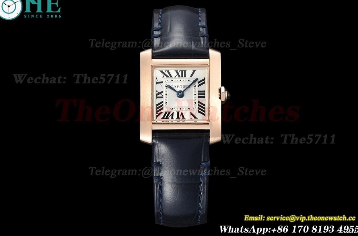 Silver 21.2mm RG Tank Blue Quartz Dial LE 8848F Française 0304